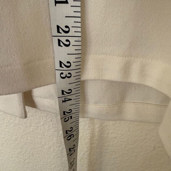 Chico's Blazer Square-Cut Crepe Jacket Size 3/XL Ivory Career Office Business - Picture 11 of 12